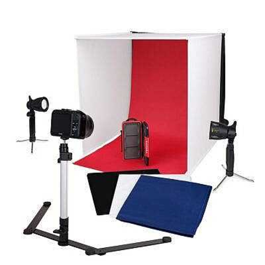 Hot Caruba Caruba Portable Fotostudio Met Losse Led Lampen 60X60X60Cm