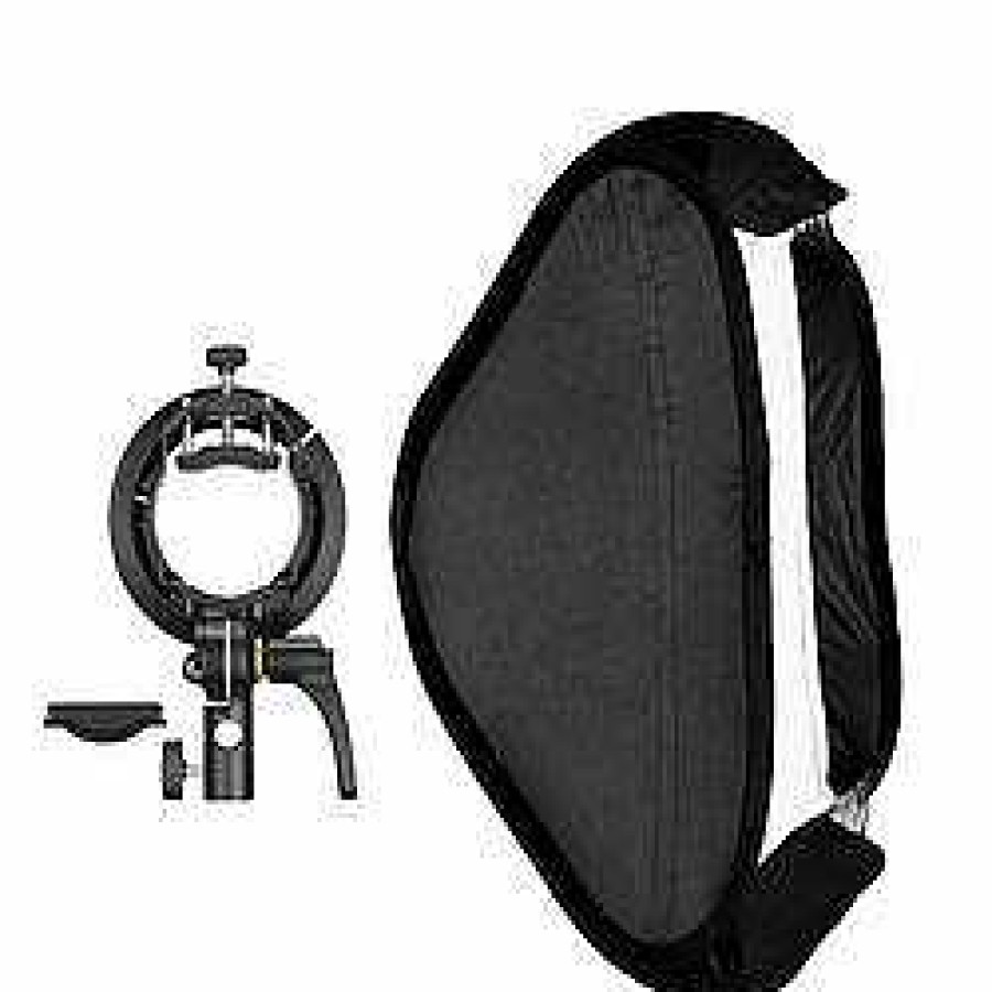 Hot Godox Godox S2-Type Bracket Bowens + Softbox 60X60Cm