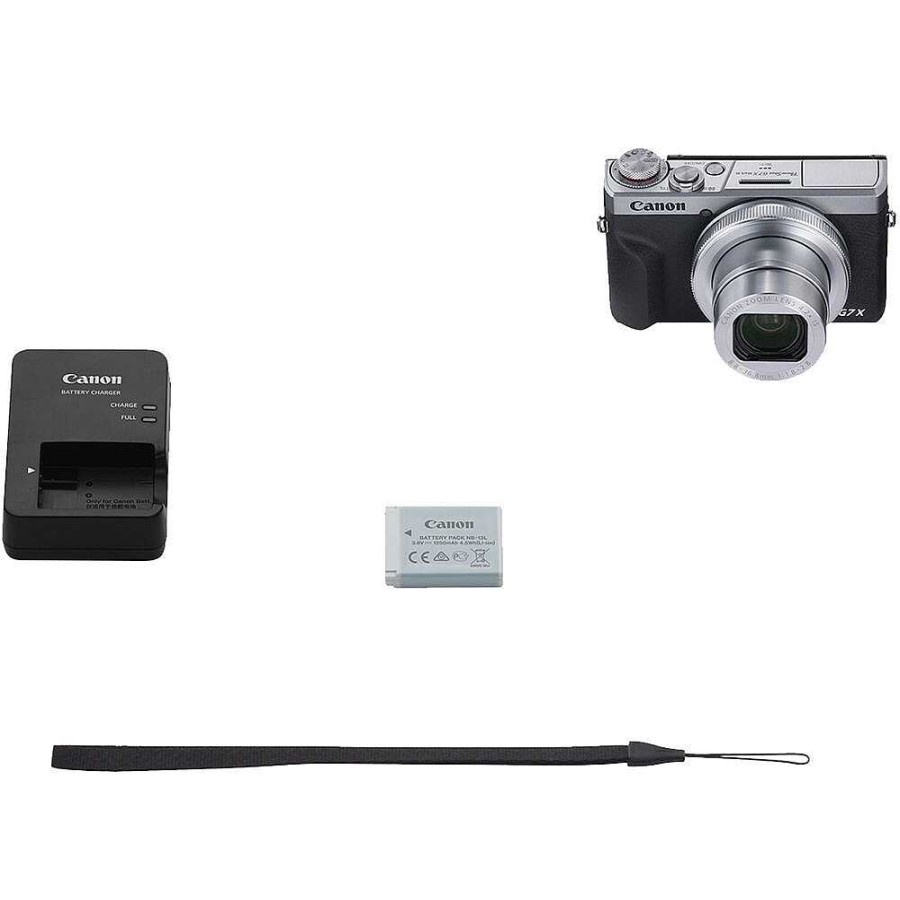 New Canon Canon Powershot G7X Mark Iii Zilver Battery Kit