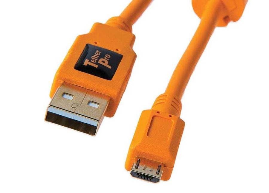 Wholesale Tether Tools Tether Tools Tetherpro Usb 2.0 - Micro-B 5 Pin (4,6M Oranje)