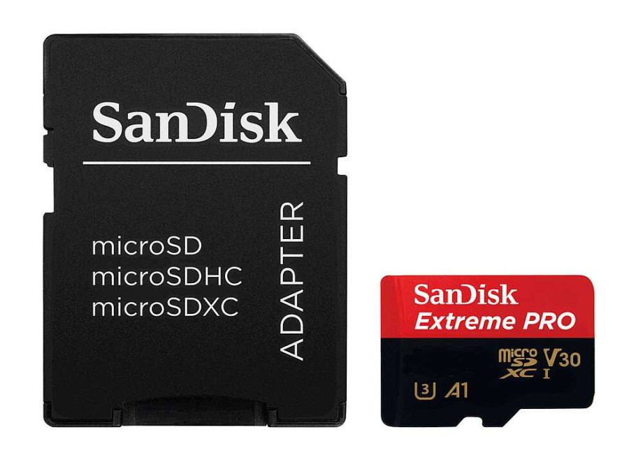 Online SanDisk Extreme Pro Microsdhc 32Gb 100Mb/S A1 V30 + Sd Adapter