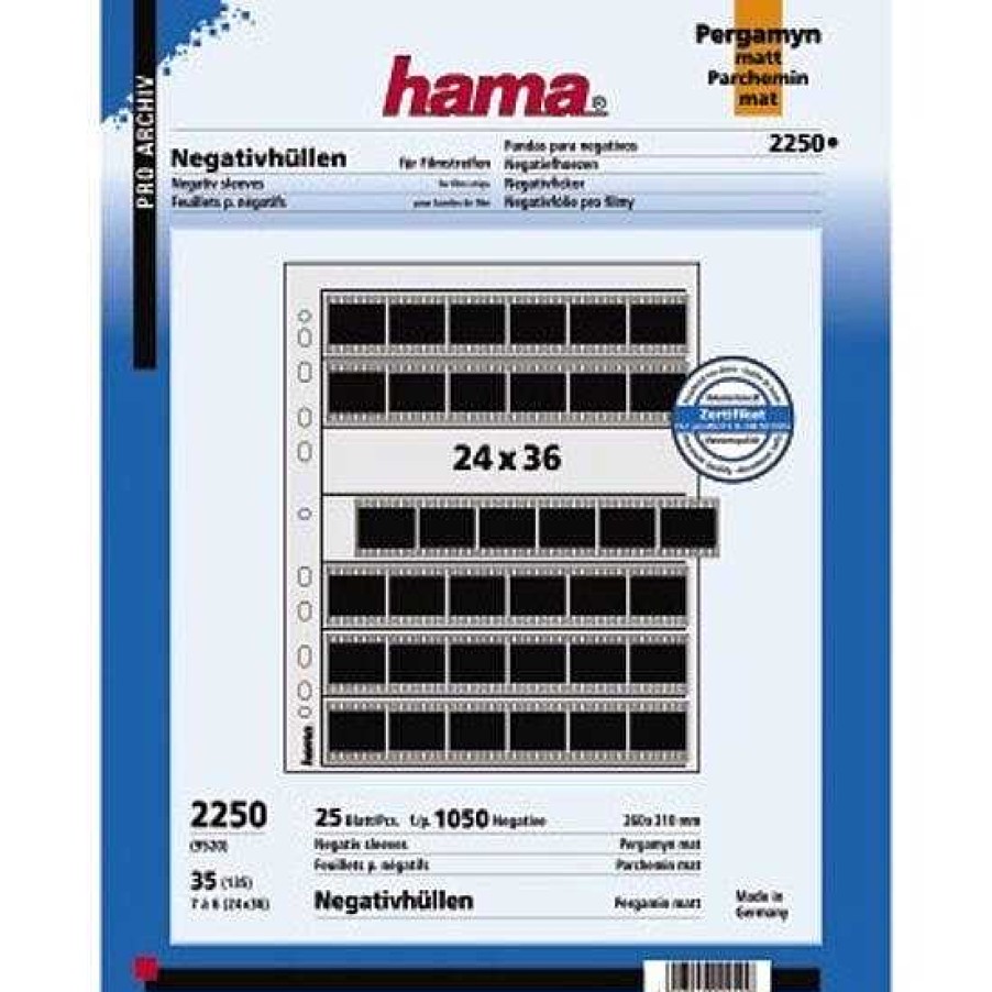 New Hama Hama Negatief Bladen Glassine 7 Strips 6 Negatieven 24X36Mm