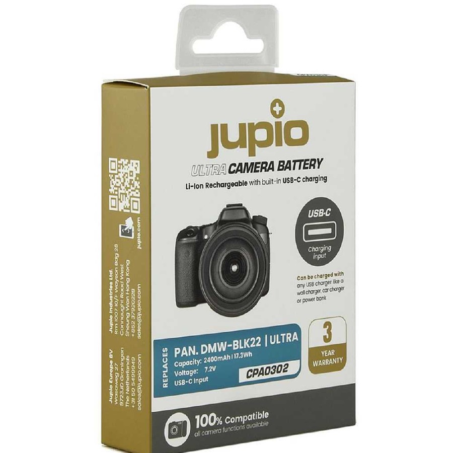 New Jupio Jupio Dmw-Blk22 Ultra C 2400Mah Accu Met Usb-C