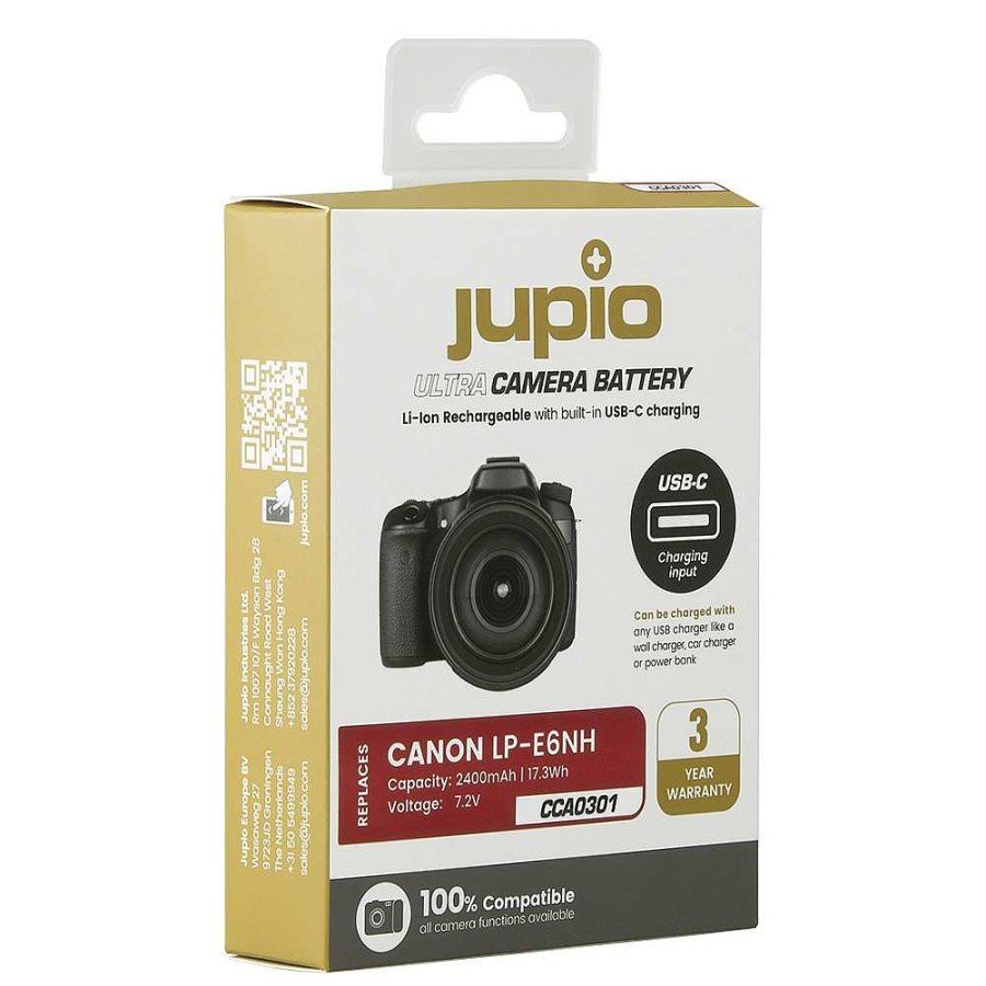 Wholesale Jupio Jupio Lp-E6Nh Ultra C 2400Mah Accu Met Usb-C