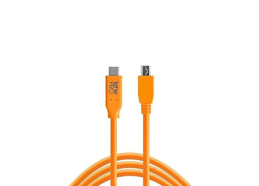 Clearance Tether Tools Tether Tools Tetherpro Usb-C - 2.0 Mini-B 5-Pin (4,6M Oranje)