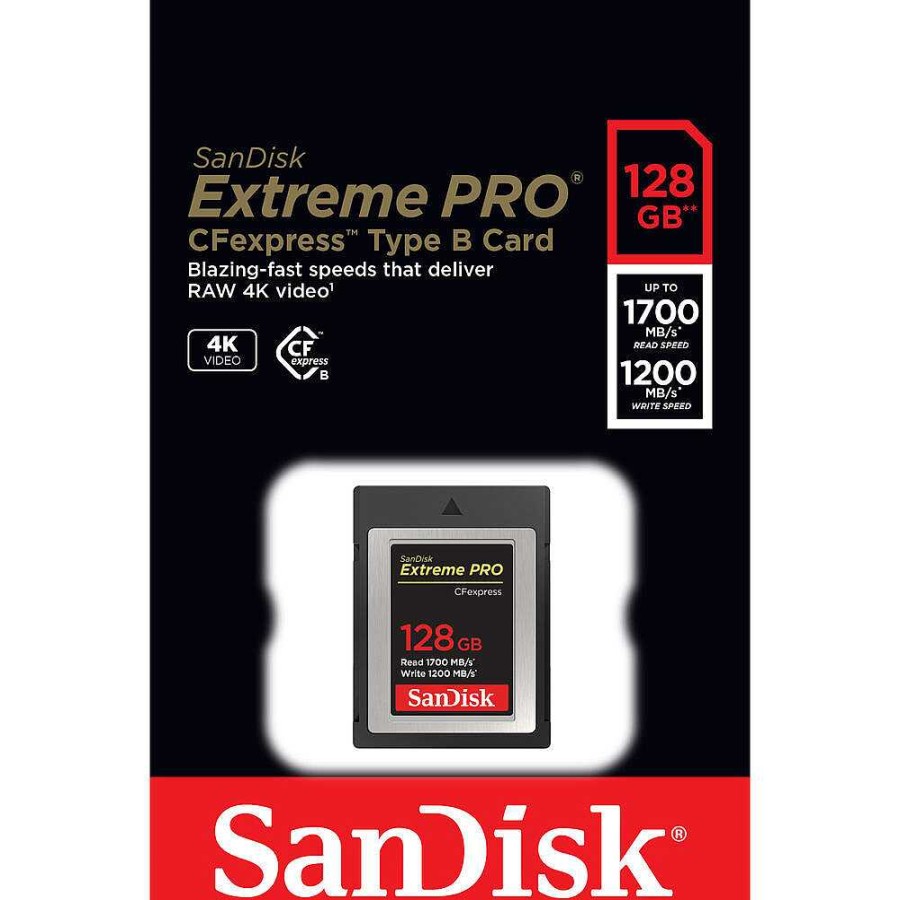 New SanDisk Sandisk Cfexpress Extreme Pro 128Gb 1700 / 1200Mb/S Type B