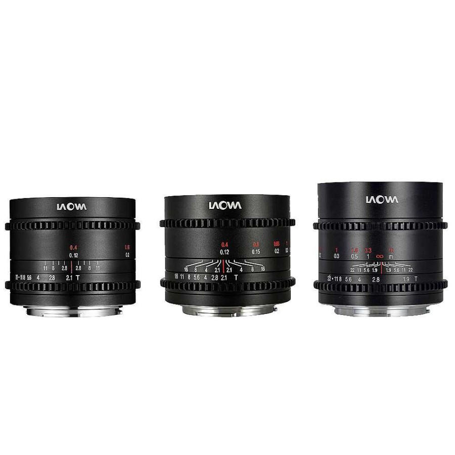 New Laowa Laowa Mft Cine Prime 3-Lens Bundel (7.5Mm / 10Mm / 17Mm)