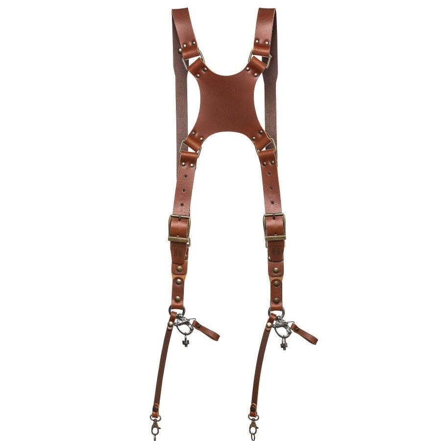 Best The Hantler The Hantler Dual Camera Harness Cognac L/Xl