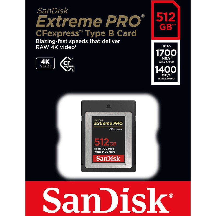 Online SanDisk Sandisk Cfexpress Extreme Pro 512Gb 1700 / 1400Mb/S Type B