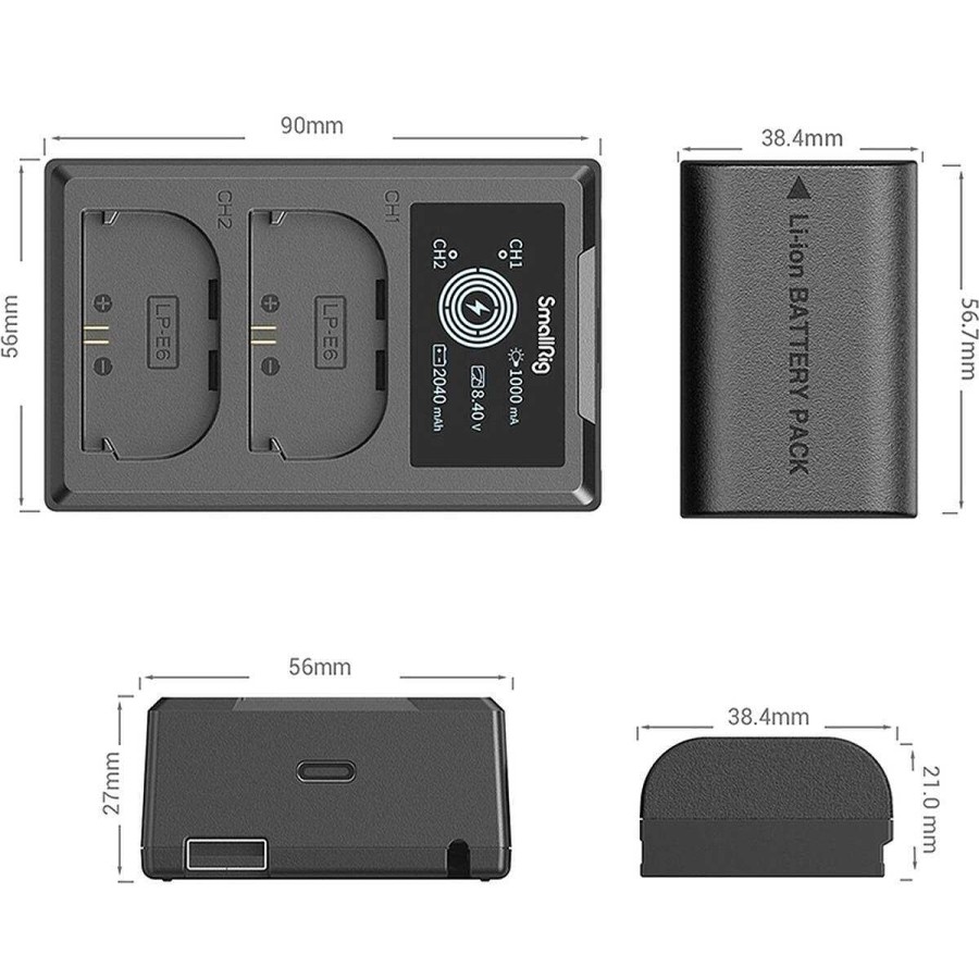 Online SmallRig Smallrig 3821 Lp-E6Nh Camera Batterij En Oplaad Kit