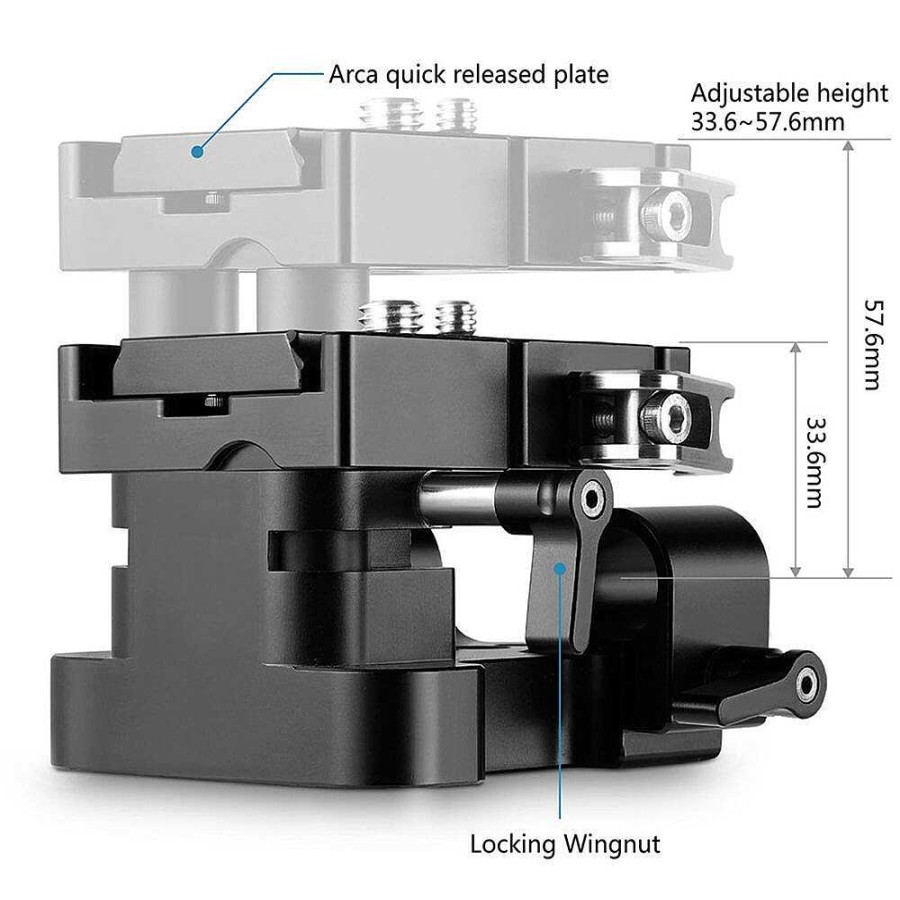 Clearance SmallRig Smallrig 2092 Universal 15Mm Rail Support System Baseplate