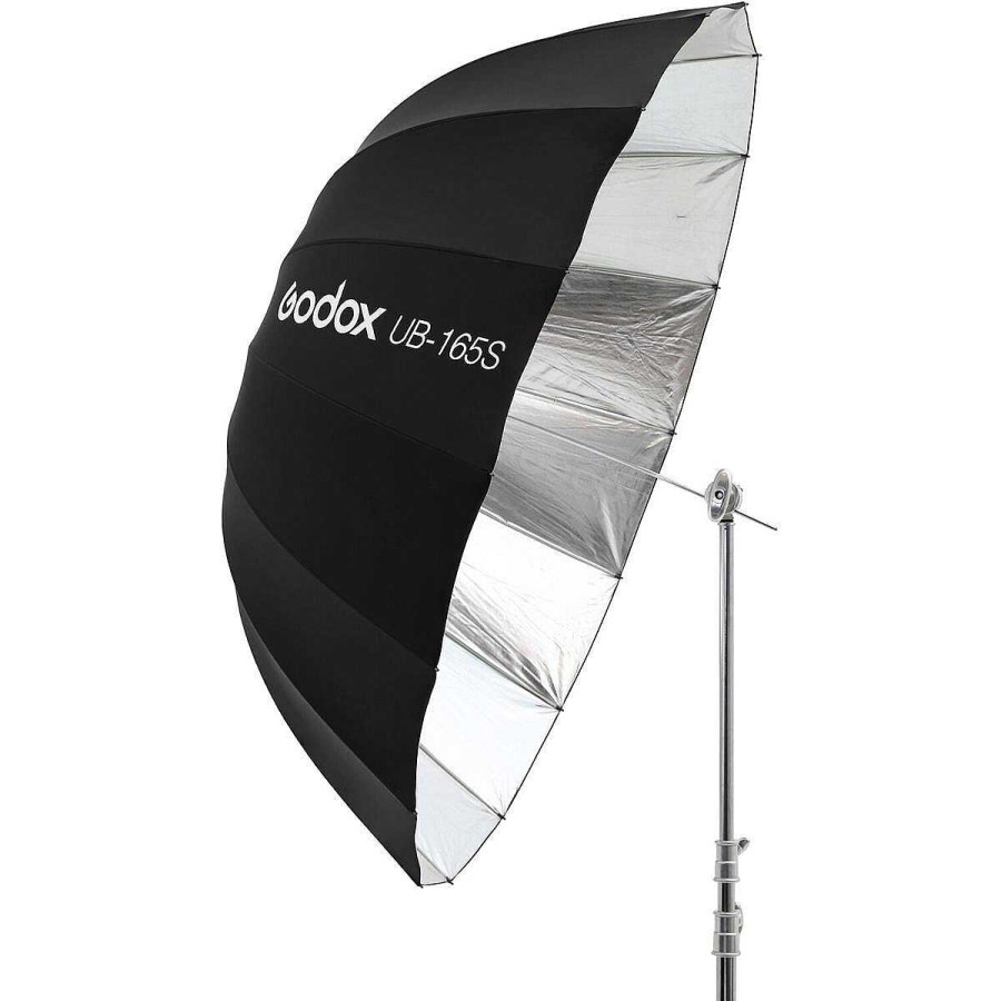 Wholesale Godox Godox 165Cm Parabolic Umbrella Black&Silver