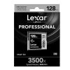 New Lexar Lexar Cfast Pro 128Gb 3500X Speed Cf Kaart